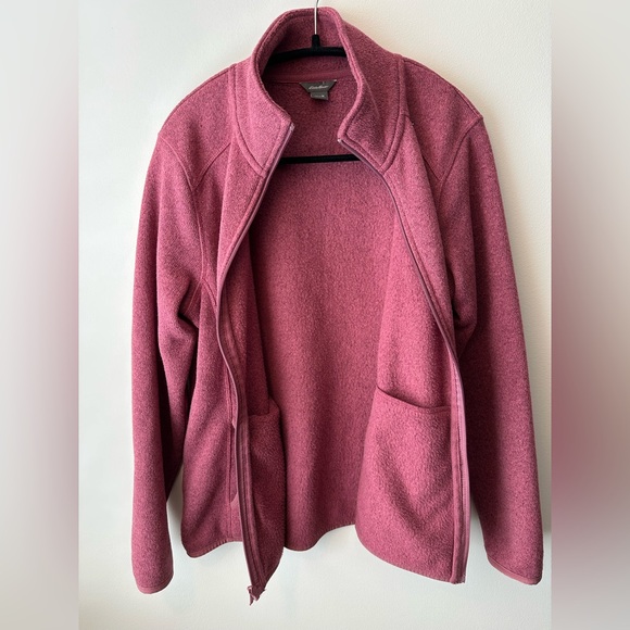 Eddie Bauer Radiator Sweater Fleece Full Zip Jacket - Picture 3 of 6